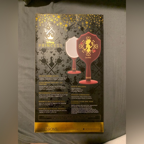 IMPRESSIONS DISNEY SNOW WHITE HAND MIRROR LED - Picture 2 of 5